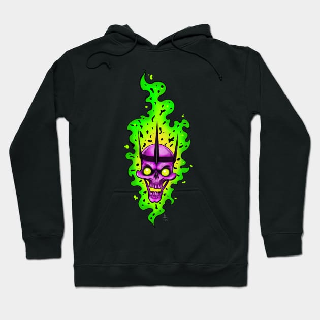 King skull Hoodie by Eltricky